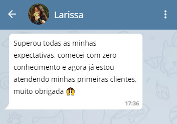 Depoimento de aluna Make Para Todas